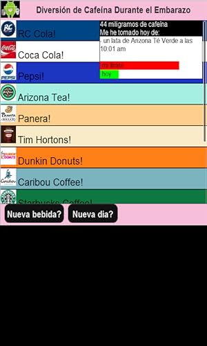Caffeine Monitor for Pregnancy (in Spanish)