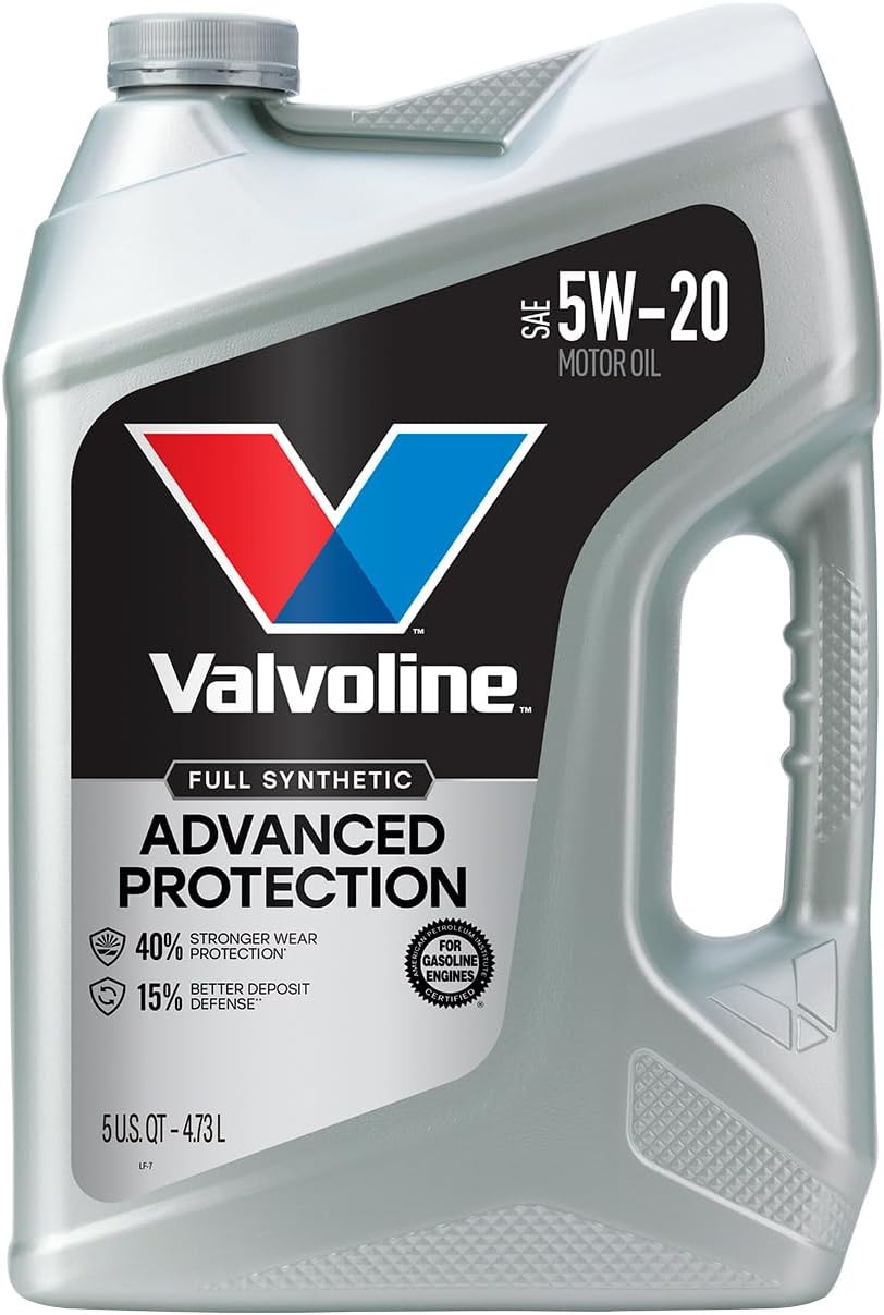 Valvoline Advanced Full Synthetic SAE 5W 20 Motor Oil 5 QT, 881147-EA, 787023
