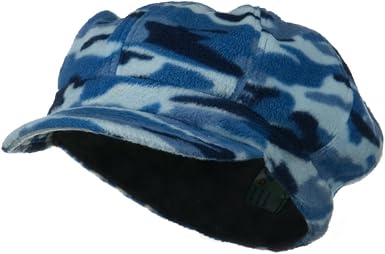 e4Hats.com Camo Fleece Newsboy Hat 