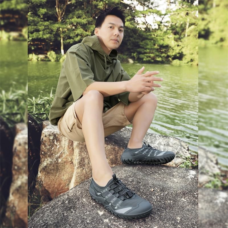 Water Shoes Wide Width for Women Men Swim Beach Barefoot Shoes Quick Drying Aqua Shoes for Pool Diving Boating River Yoga Lake Surfing - Image 7