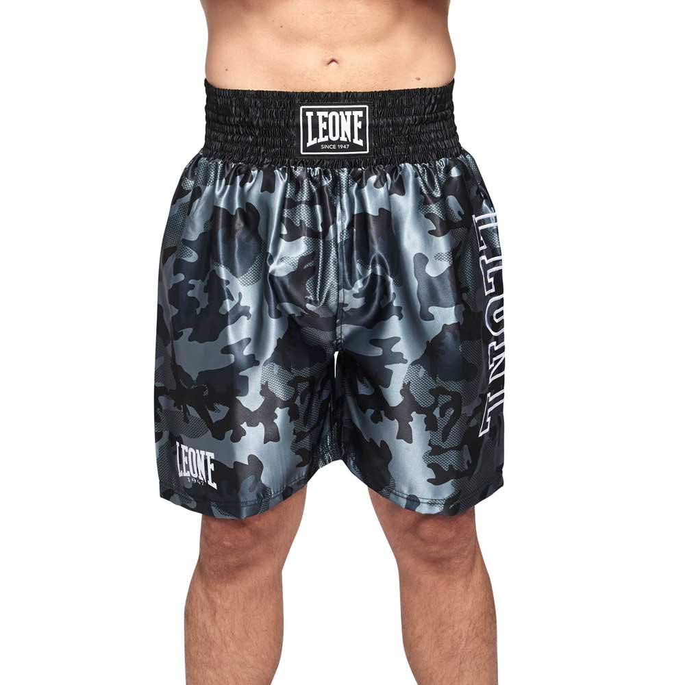 LEONE 1947, Camo Boxing Shorts, Unisex Adult, Grey, L, AB221