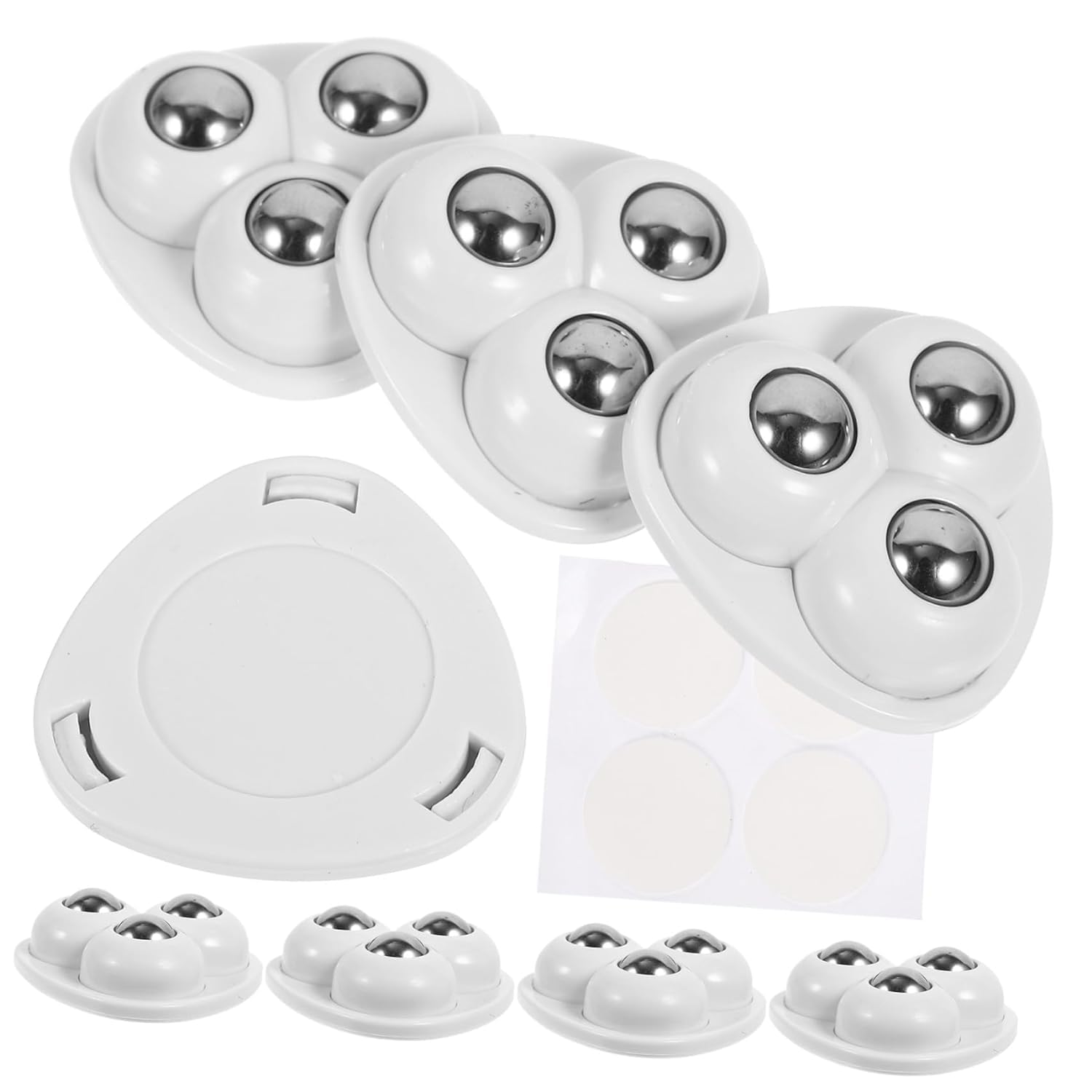 Orret Home 4 Adet Mini Mobilya Tekeri,Aırfrey İçin Teker,Çok Amaçlı Eşya Tekeri,Yapışkanlı Çok Amaçlı Teker (Büyük, 4)