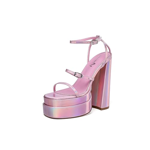 vivianly Womens Platform Ankle Strap Sandals Open Toe Chunky Block