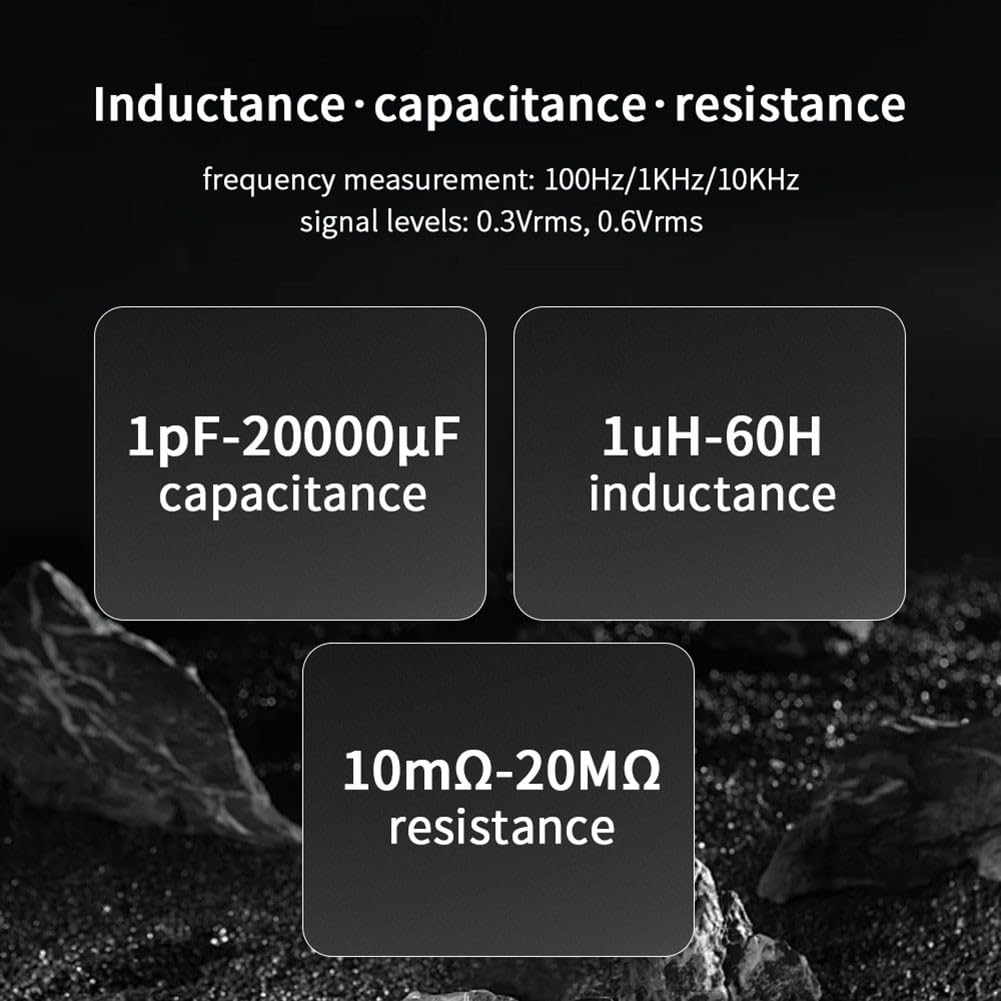 ZT-MD1 LCR Digitale Pinzette, Auto-Ranging für SMD-Komponententententester für Kapazitätsinduktivitätswiderstand, 1pF-20mF & 1μH-60H Bereich (ZT-MD1 Ellenbogen)