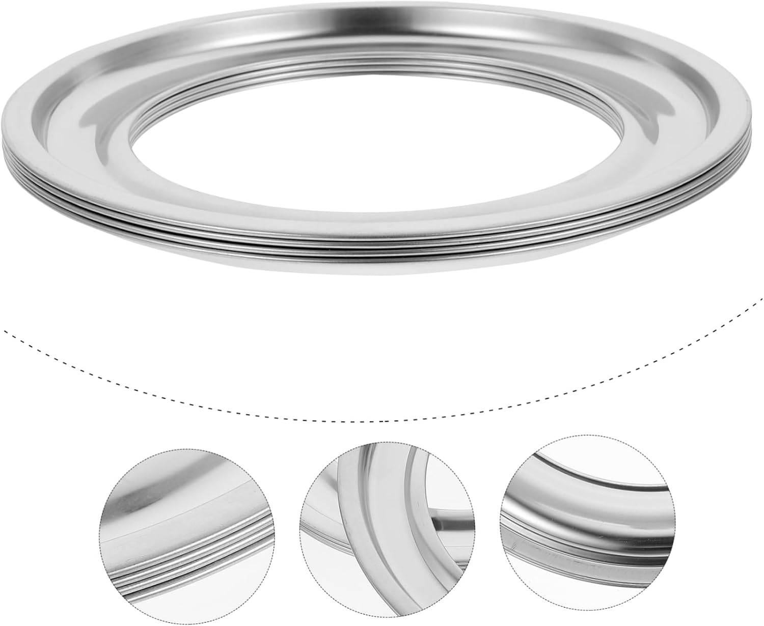 Stainless Steel Gas Stove Accessories Gas Range Stove Pans Burner Covers Replacement Drip Pans