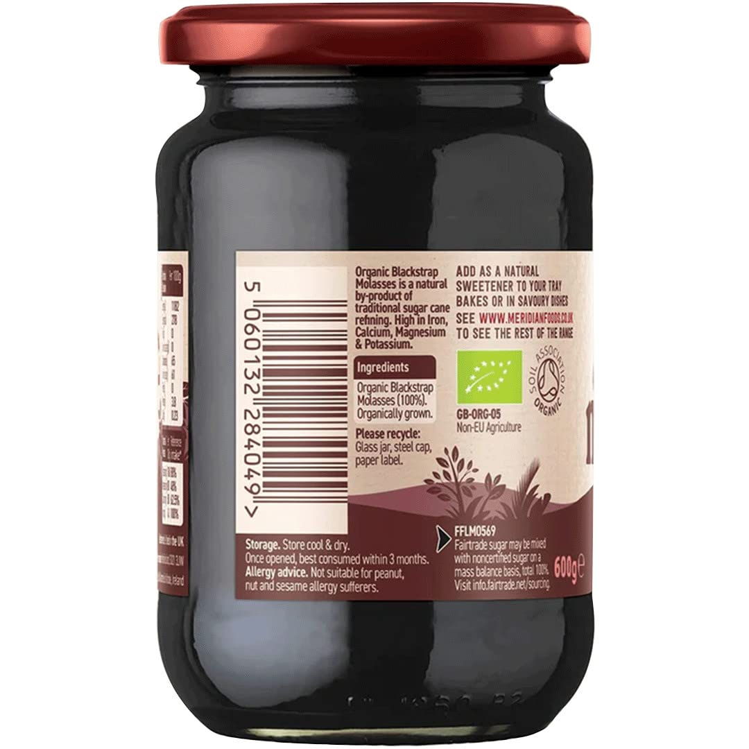 Meridian Organic and Fairtrade Pure Blackstrap Molasses 600g