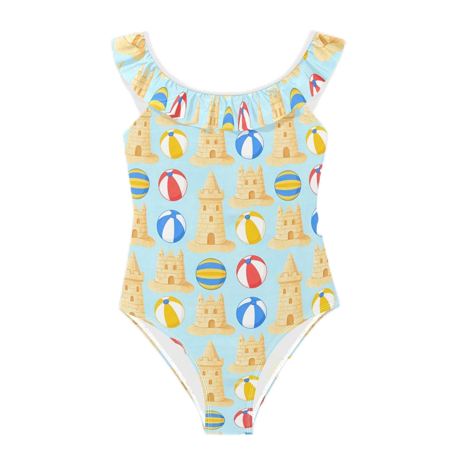 Trajes de baño para niñas de secado rápido bañadores infantiles de piscina 7
