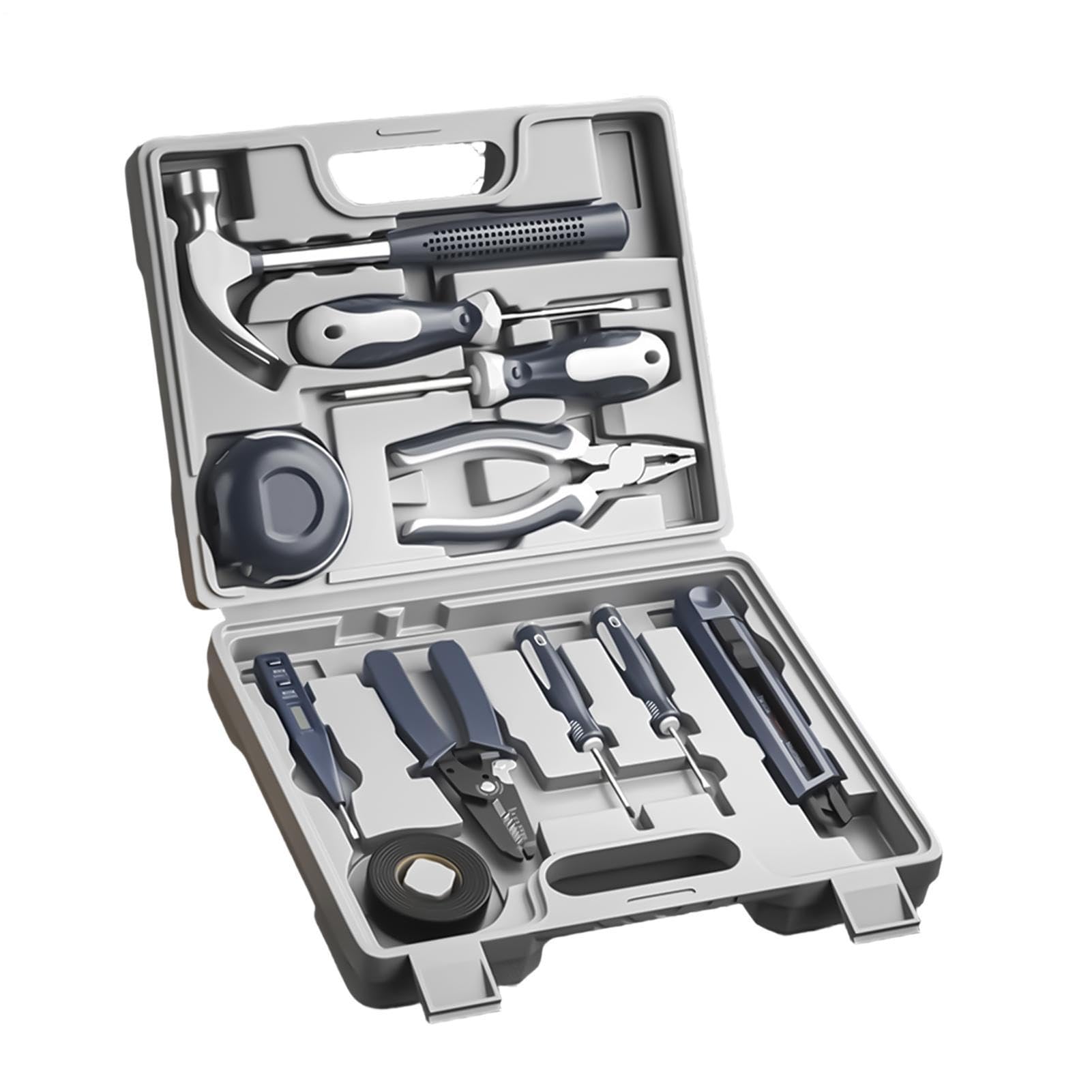 Kit di attrezzi per la casa 11 Pezzi Di Piccola Ferramenta Portatile | Kit Attrezzi Da Viaggio Per Auto Casa Appartamento Dormitorio Università Ufficio Outdoor Campeggio
