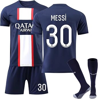 Generic Kids Football Kit 24/25 Home/Away Boy's Soccer Jerseys, Shorts and Socks Set for Boys Youth 2-13 Years