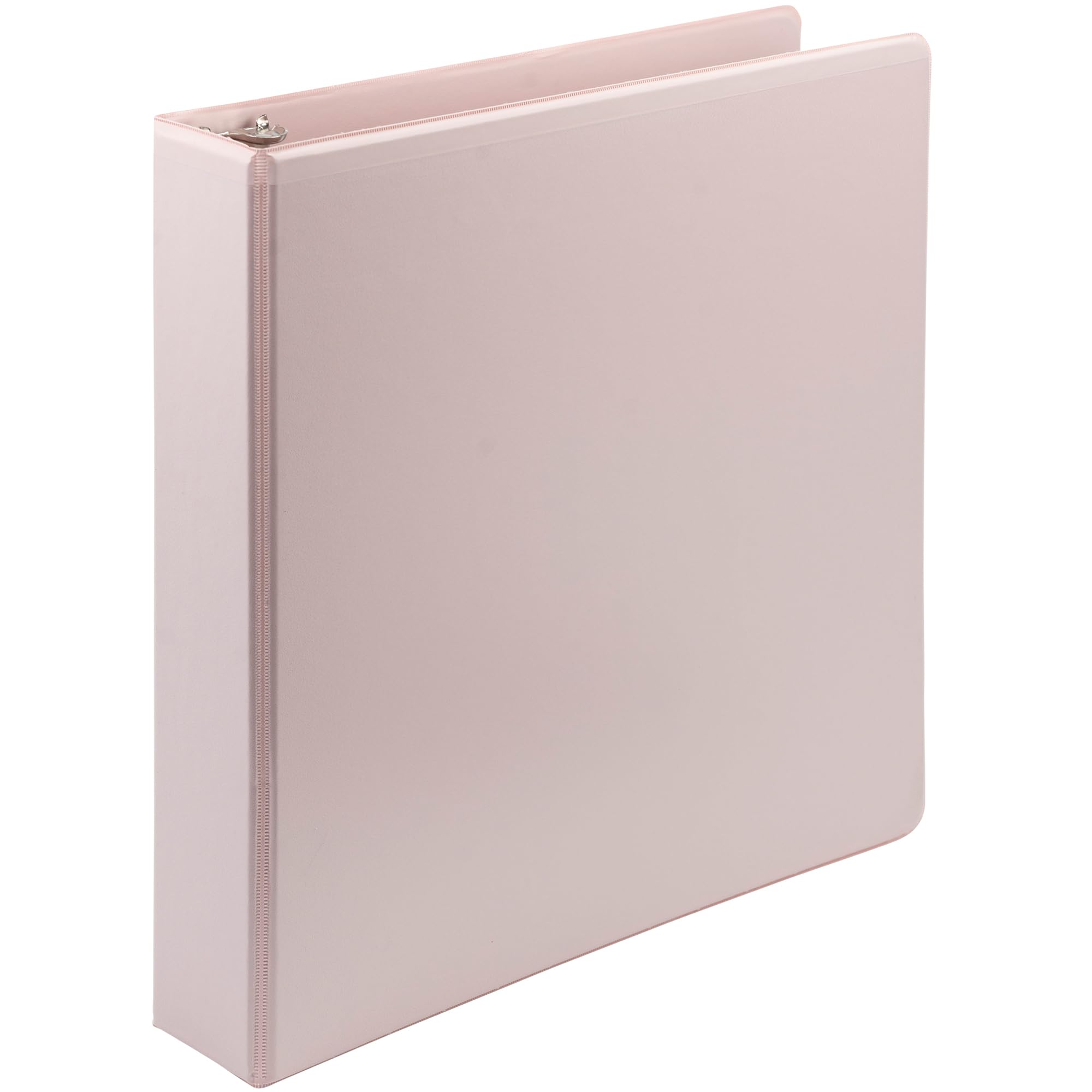 samsill plant-based 15 inch durable d-ring made in usa view binder eco-friendly usda certified biobased single light pink