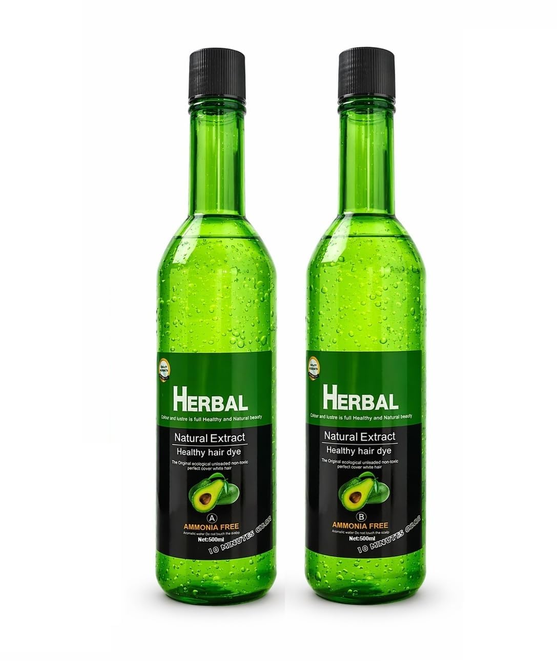 Herbal Natural Extract Healthy Hair Dye, Ammonia Free, 500ml x2-picture-11