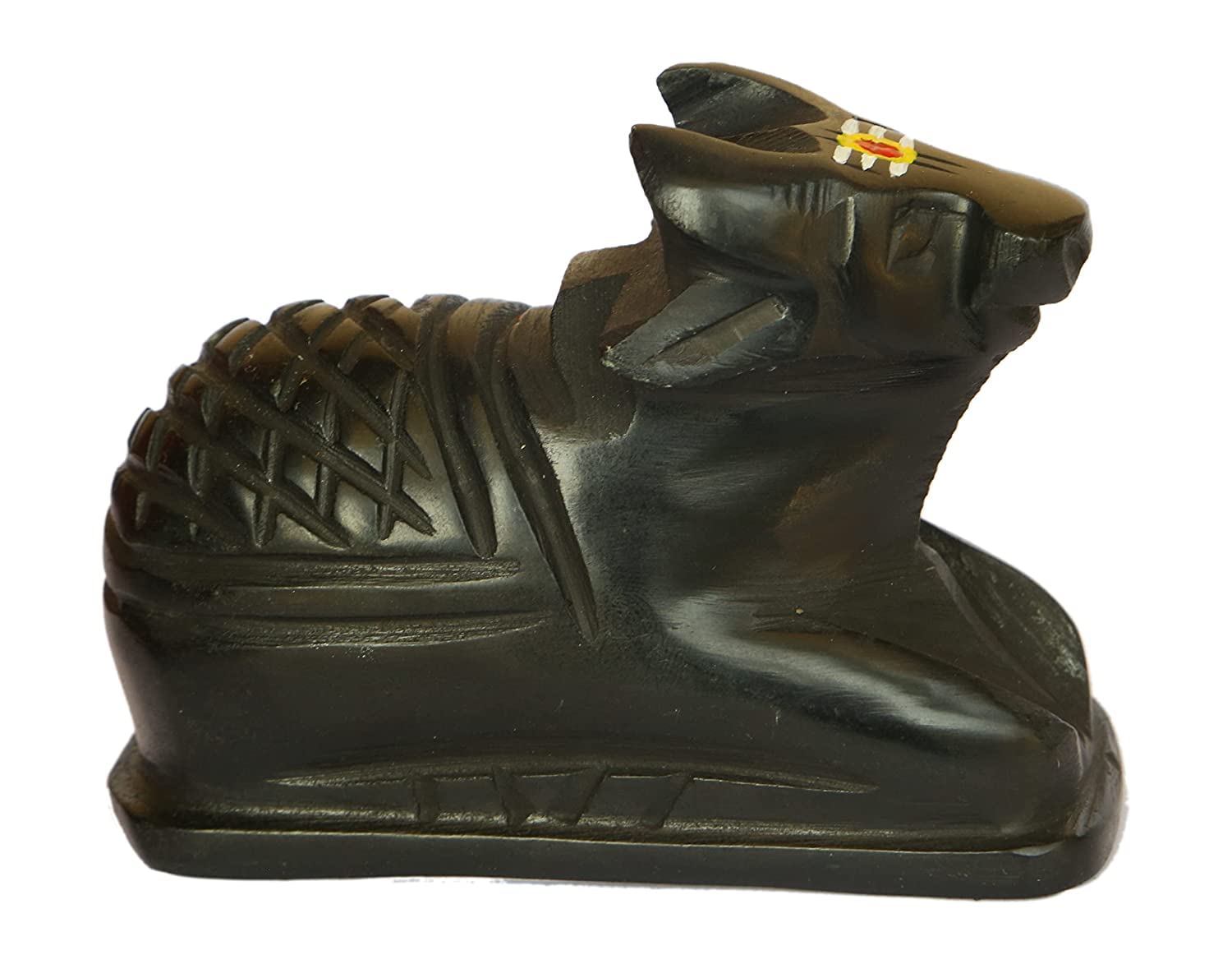 Handcrafted Nandi Idol - Black Stone Murti -3