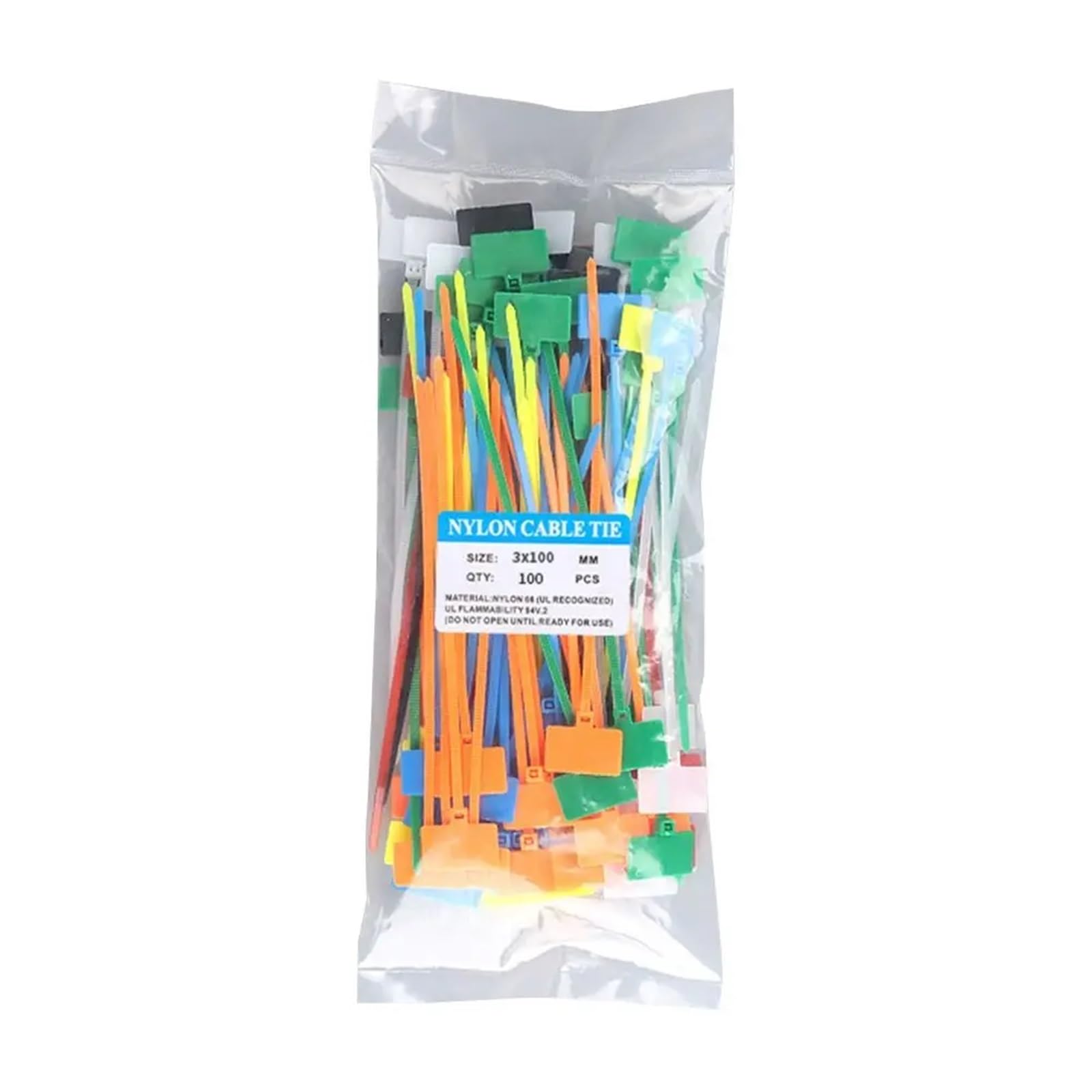 Enmrfvkz Multicolore Nylon Cable Marking Tags