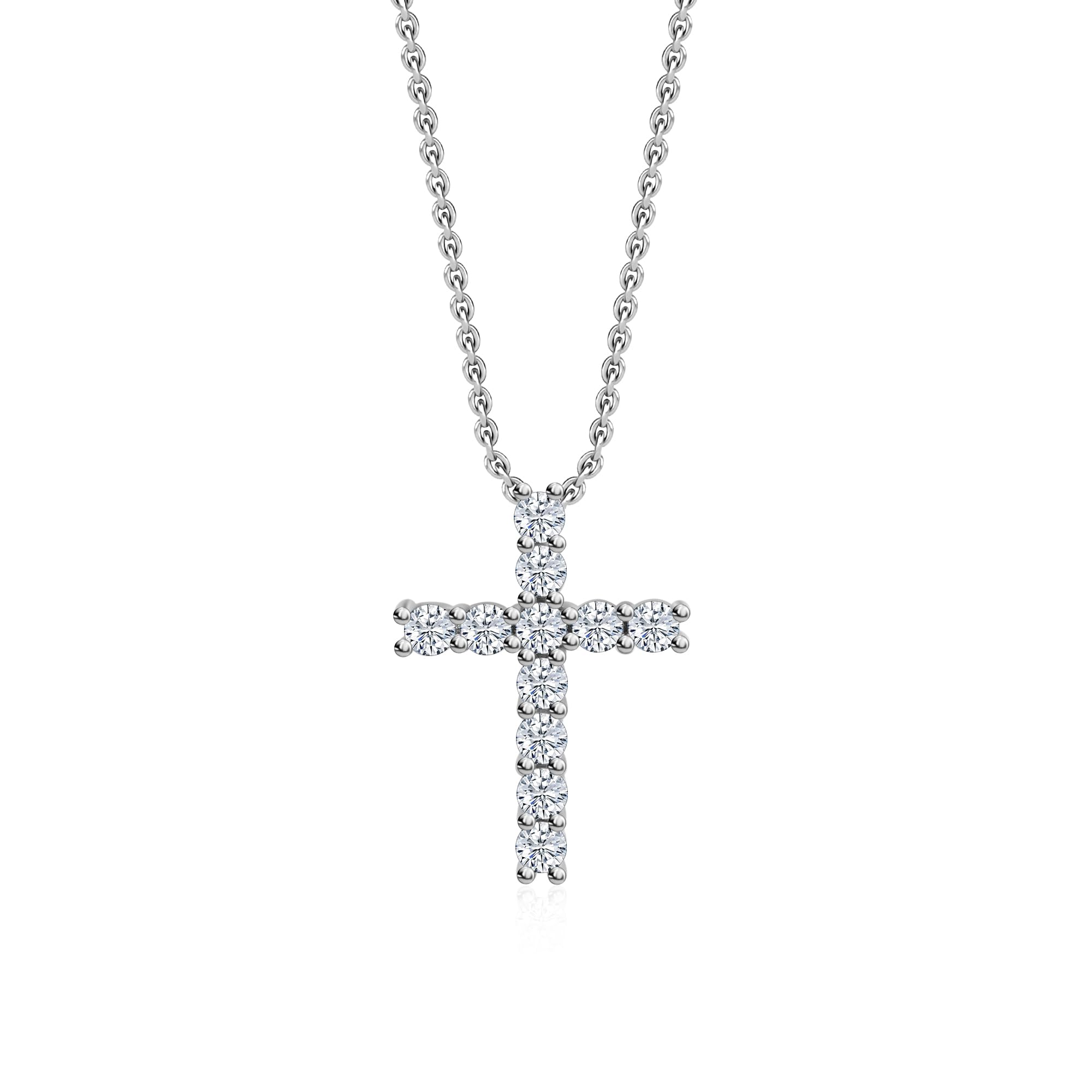 Ornate Jewels 925 Silver AAA Grade American Diamond Cross Shape Pendant With Chain for Women and Girls | With Certificate of Authenticity & 925 Stamp | Life-time Warranty* (B088FY77CY) Amazon Price History, Amazon Price Tracker