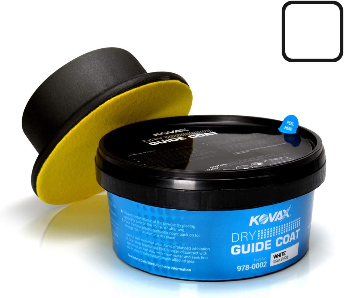 Kovax 978-0002 DRY Guide Coat WHITE, 100 grams w/Applicator