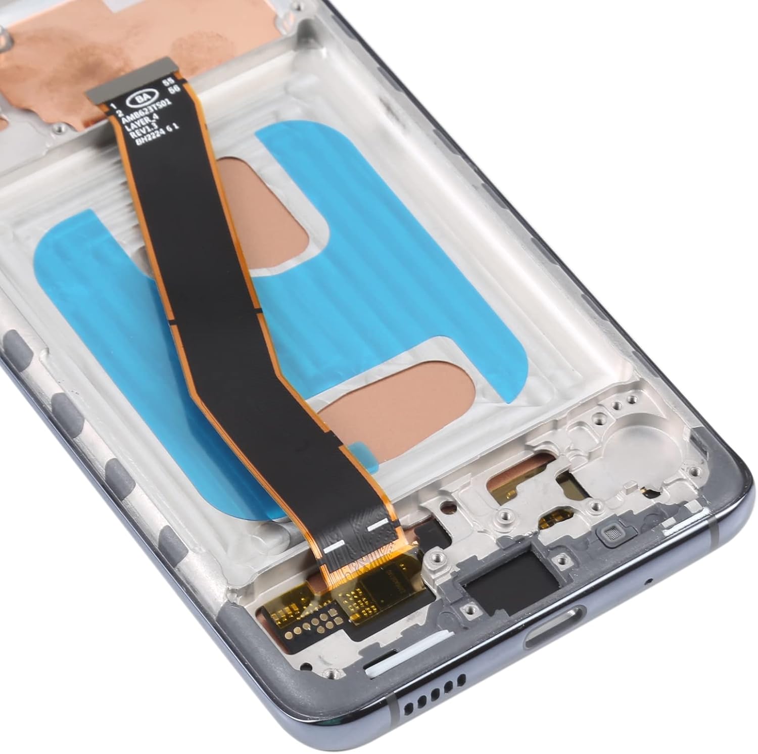 Mobile Phone LCD Screen TFT LCD Screen for for Samsung Galaxy S20 SM-G980 Digitizer Full Assembly with Frame,Not Supporting Fingerprint Identification(Grey) Phone Replacement Parts