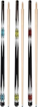 Set of 3 Carom Cues 56" 3 Cushion Pool Cue Sti3