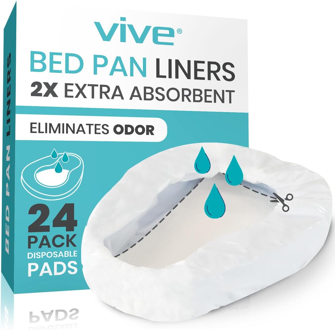 Bed Pans for Elderly Females and Males 30 Pack Disposable