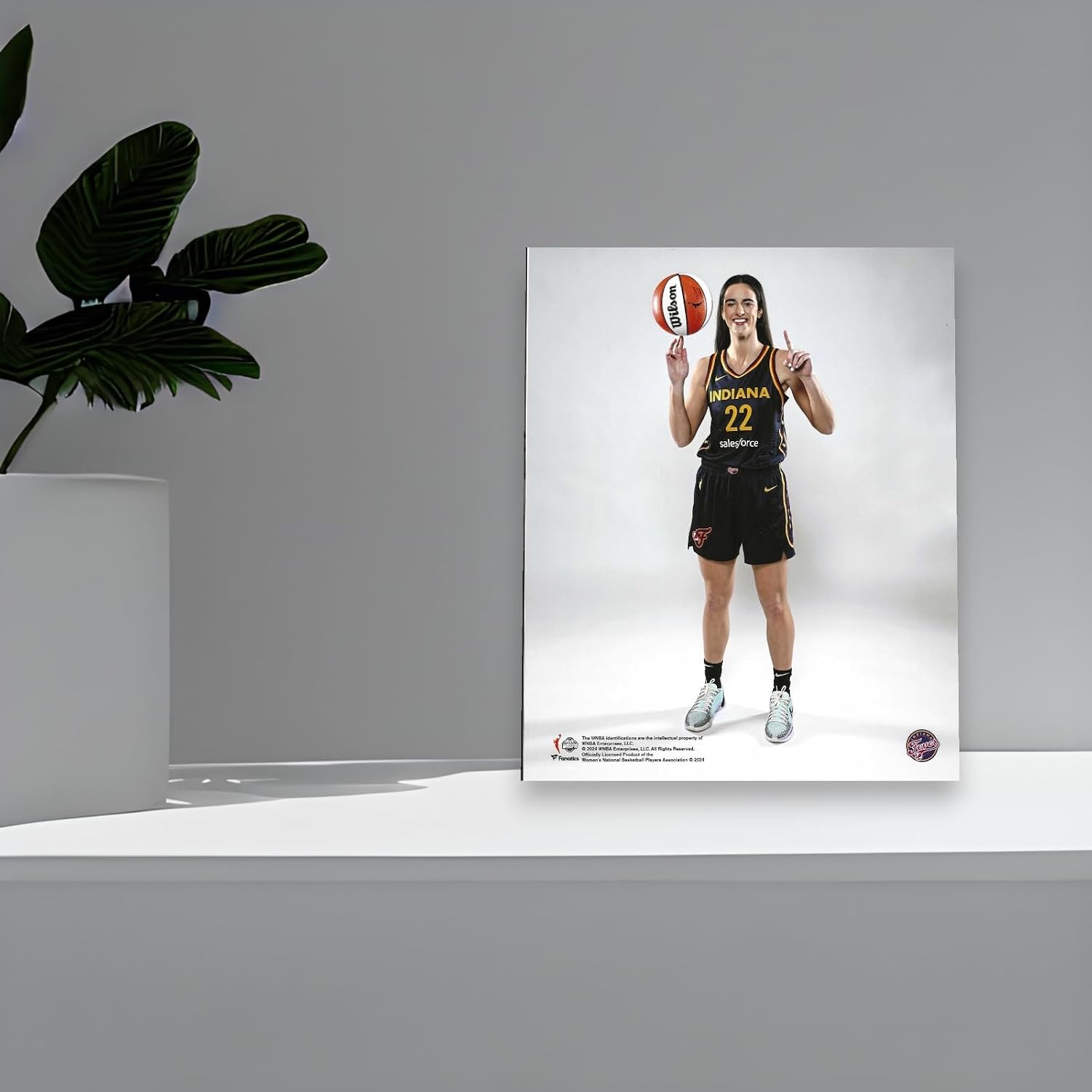Caitlin Clark 2025 Rookie Portrait – Indiana Fever WNBA Star Memorabilia Photo Poster – Ideal Gift for Fever Fans & Sports Memorabilia Collectors – Wall Art Premium Matte Photo Quality, 8x10 Size