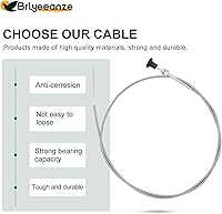 Vista 4 de Paquete de 2 cables de control de estrangulador universal giratorio 237 para tractor Go Cart Kart varios modelos rotativos 237 703971 290831 63