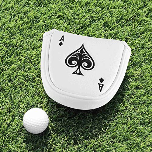 Happysnow Golf Hammer Putter Abdeckung Kopfbedeckung Magnetischer SchläGer Schutz Passt für 2 Putter, LH