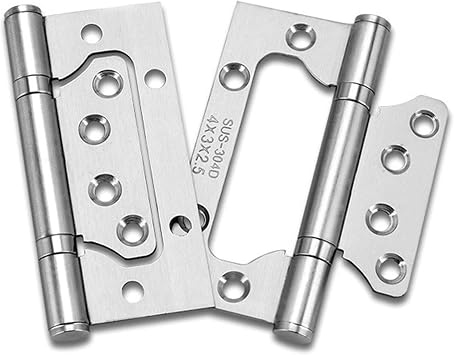 Hinges 2 Pcs Room Door Hinges, Furniture Accessories Free Slotted Hinge Thickened Silent 304 Stainless Steel Mother 4" 5-inch Color B 5 Inch 2pcs