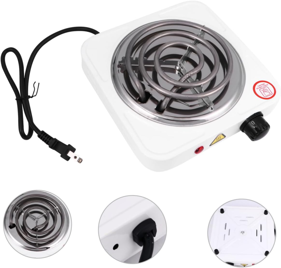 1000W Electric Heater Stove Versatile Single Burner for Quick Heating for Cooking Compact Design for Home Travel Use Safe