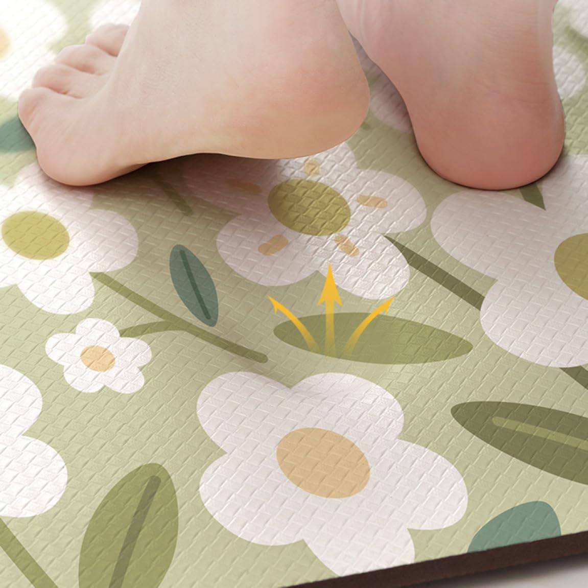 [HOG6] キッチンマット 拭ける ロング 台所マット 低反発 スタイル9 滑り止め 滑らない 厚手 ふける 北欧 洗える 45*