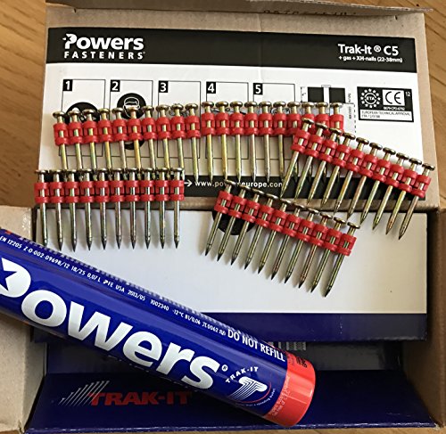 Powers, chiodi C5-38MM- XH, per chiodatrice a gas, Würth DIGA CS-2, DeWalt, Powers C5, maxGS73, con Powers Gas