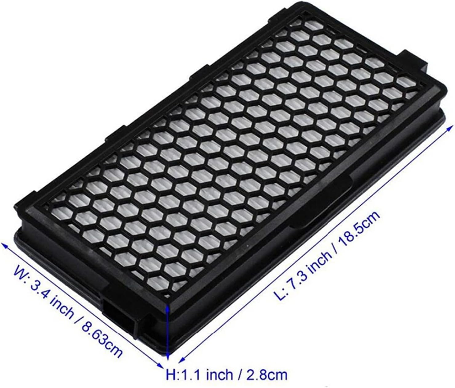1pc Hepa Filter Compatible with Miele Vacuum Cleaner SF-AH50 AH50 05996882 S4000/S5000/S6000/S8000 Series SR047 Replacement Parts Vacuum Cleaner Parts and Accessories