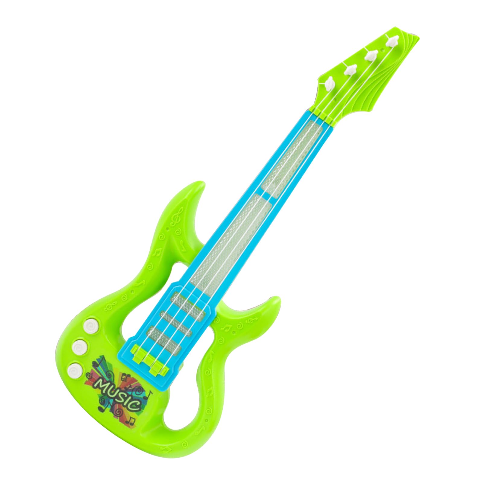 Naroote Gitara dla Dzieci, Przenośna Gitara Piano Zabawka Plastikowe Wielofunkcyjne ładne Kolory łatwe Granie promują naukę na świeżym Powietrzu (GREEN)