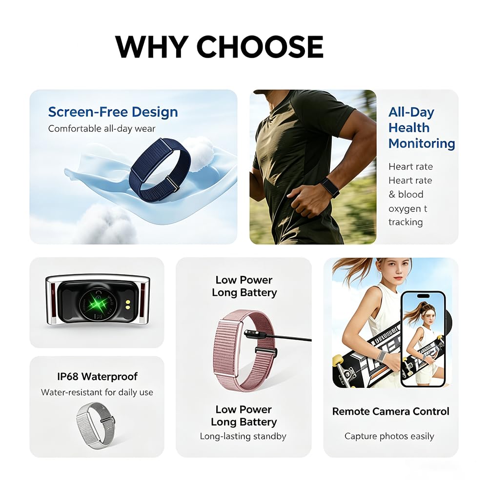 Smartwatch Fitness Watch Smartwatch Bluetooth Smart Band Uomo Donna Fitness Tracker Tracker Contapassi Health Tracker Per Android Iphone Con Monitoraggio Frequenza Cardiaca/Sonno