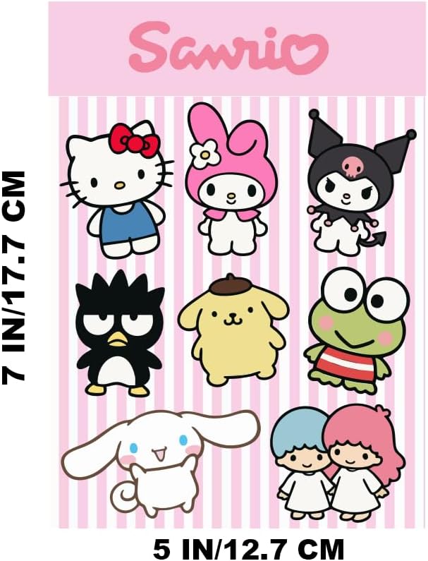 3 Mini Pack Cute Cartoons Kawaii UV Stickers Peeker Anime Manga Decal Stickers, Ideal for Cars, Laptop, Skateboard, Wall Décor, UV Resistant 2'' x 1.5'' - Image 3