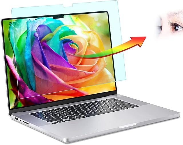 PYS Macbook Pro 14 inch Screen ProtectorAnti Blue Light (Eye Care), Matte screen protector for 2023-2021 MacBook Pro 14 inch M1 Pro/M1 Max (A2779/A2442),Anti-Glare/Anti Scratch (PET)