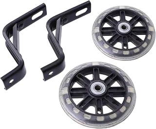 2 ruedas de entrenamiento ligeras para niños, ruedas auxiliares de entrenamiento silencioso con soporte de 14 pulgadas para niños y niñas, accesorios de bicicleta /262 (color: negro, tamaño: 14