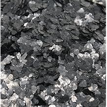 Black Natural Mica Flitter Flakes - 1 Ounce Bag - #311-4395