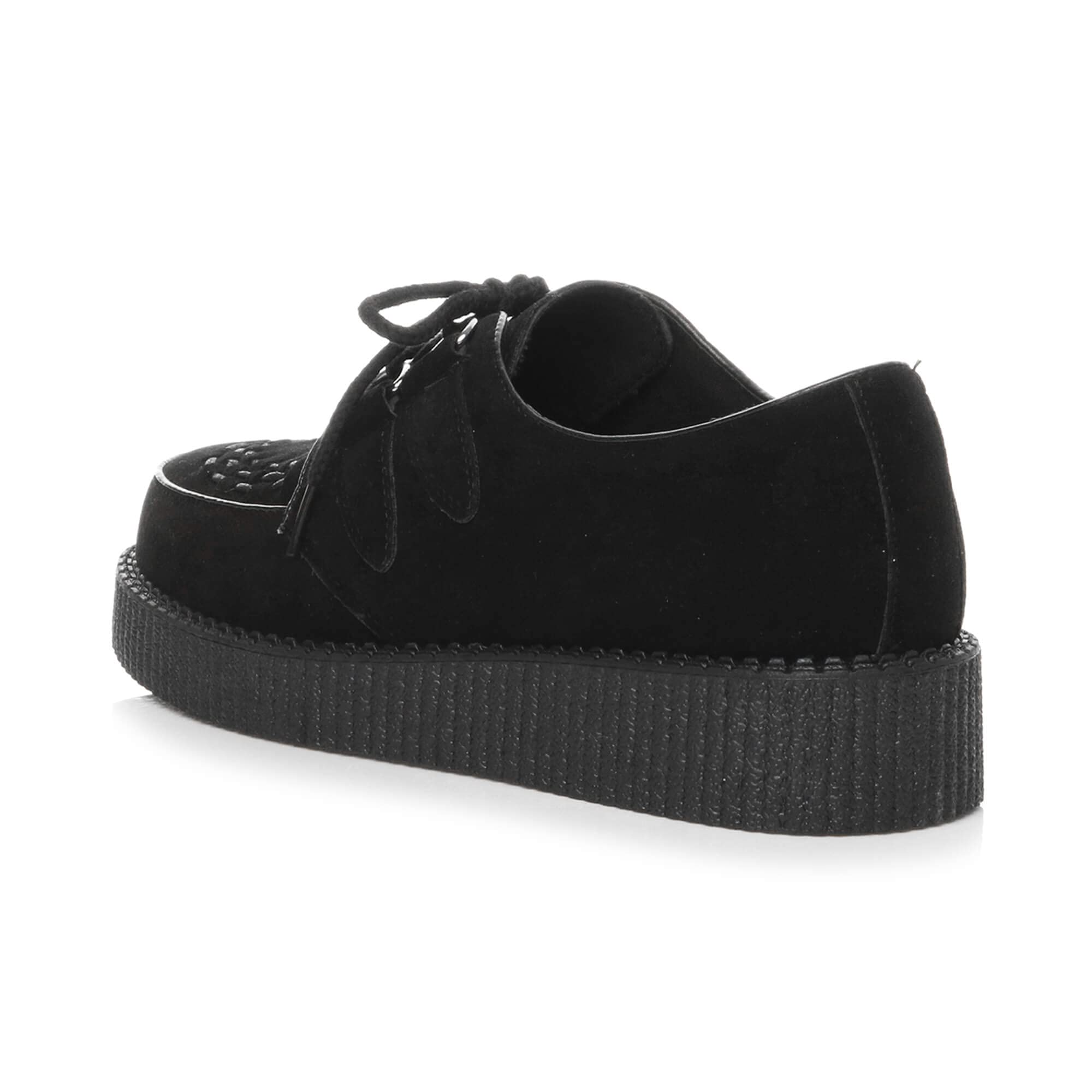 Scarpe Plateau Stringate da Uomo con Zeppa Stile Gotico Punk Creepers Numero