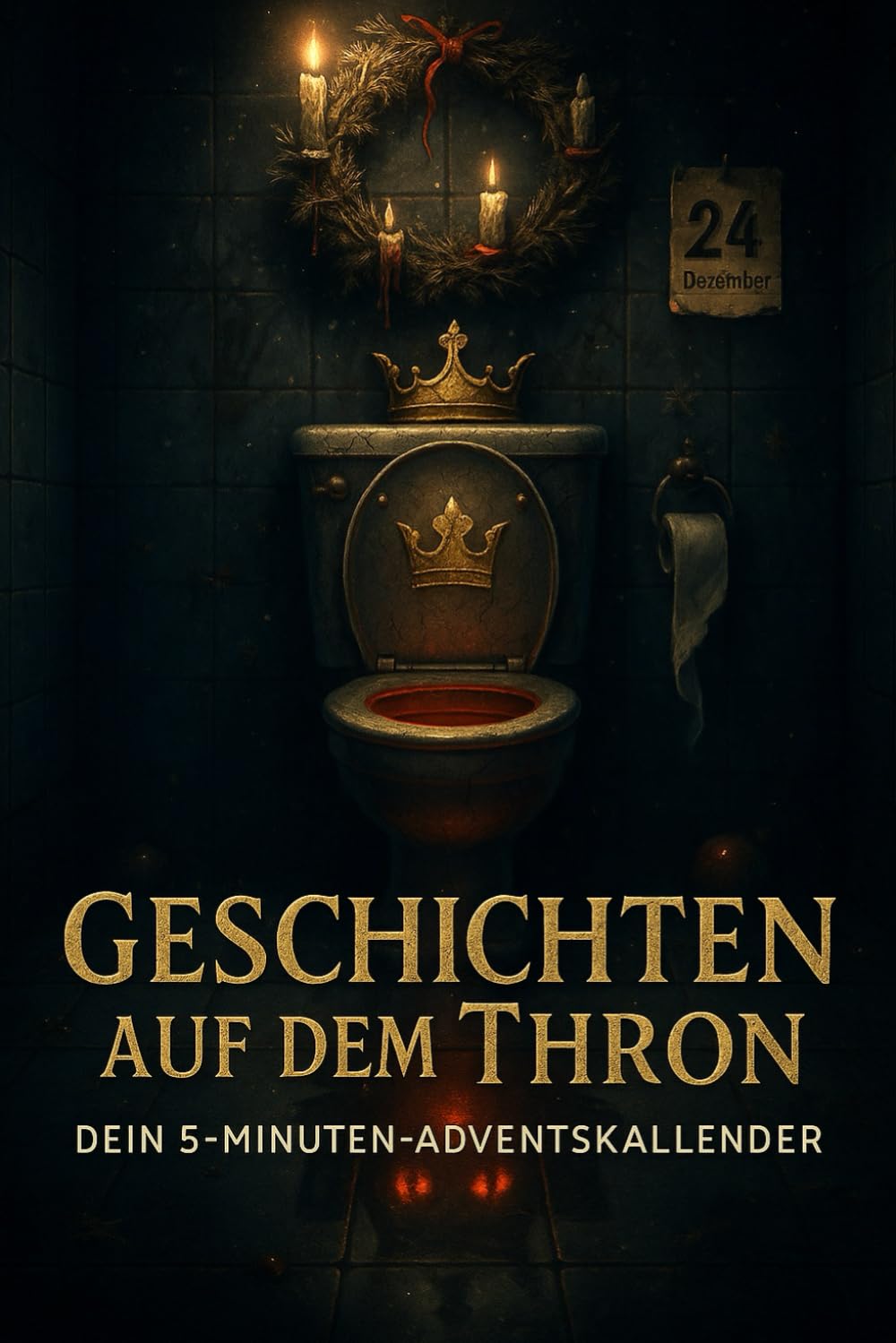 Geschichten auf dem Thron – Der etwas andere Adventskalender: 24 düstere, skurrile & witzig-gruselige Kurzgeschichten für Erwachsene – Schwarzhumor ... auf dem stillsten Ort der Welt