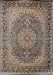 New City Light Blue Silver Traditional Isfahan Wool Persian Area Rugs 5'2 x 7'3