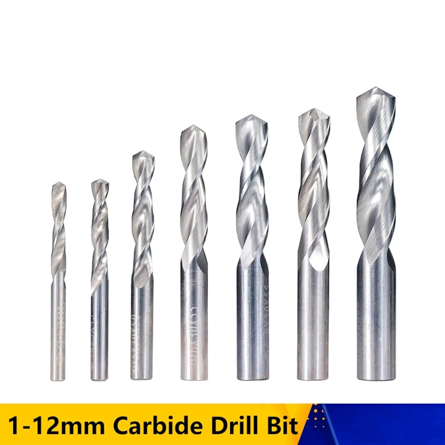 1pcs Carbide Alloy Drill 1-12mm Tungsten Steel Twist Drill Bit Wood Metal Hole Cutter for CNC Lathe Machine Drilling Tools(4.5mm) DIOBFZFY