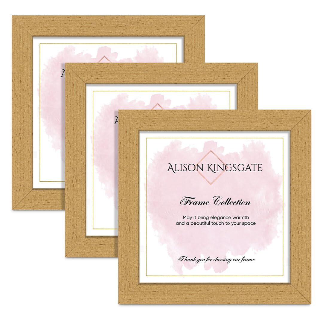 Alison Kingsgate 8X8 Country Pine Picture Frame for Photo - Pack of 3 — image 1