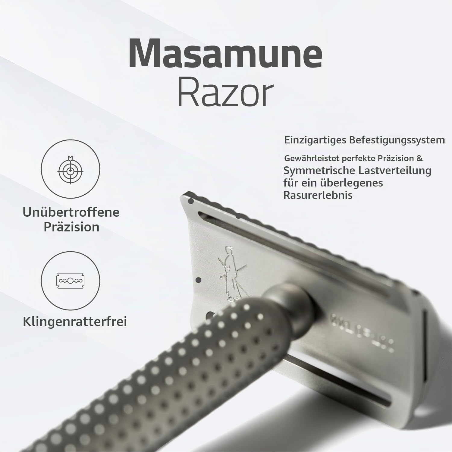 Tatara Masamune Double Edge Safety Razor | Stainless Steel | Eco-friendly | Premium (Matte, Closed Comb)