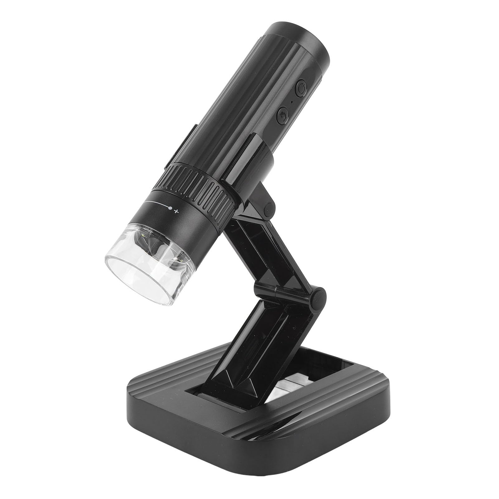 Fabater 1080P-Digitalmikroskop mit Stabilem Ständer und 8 LED-Leuchten für Hobbyisten und Studenten, Kabellos über USB Wiederaufladbar, 50- Bis 1000-fach