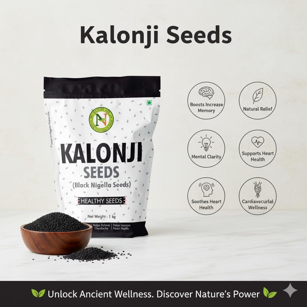 Nature Vit Kalonji Seeds 200 Gram | Nigella Seeds For Cooking & Hair Growth | Indian Superfood | Adds Flavour to Breads & Curries | 100% Natural & Pure - Image 4 thumbnail