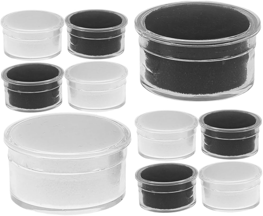 Baluue 10pcs Plastic Jewelry Storage Boxes with Lid for Gemstones