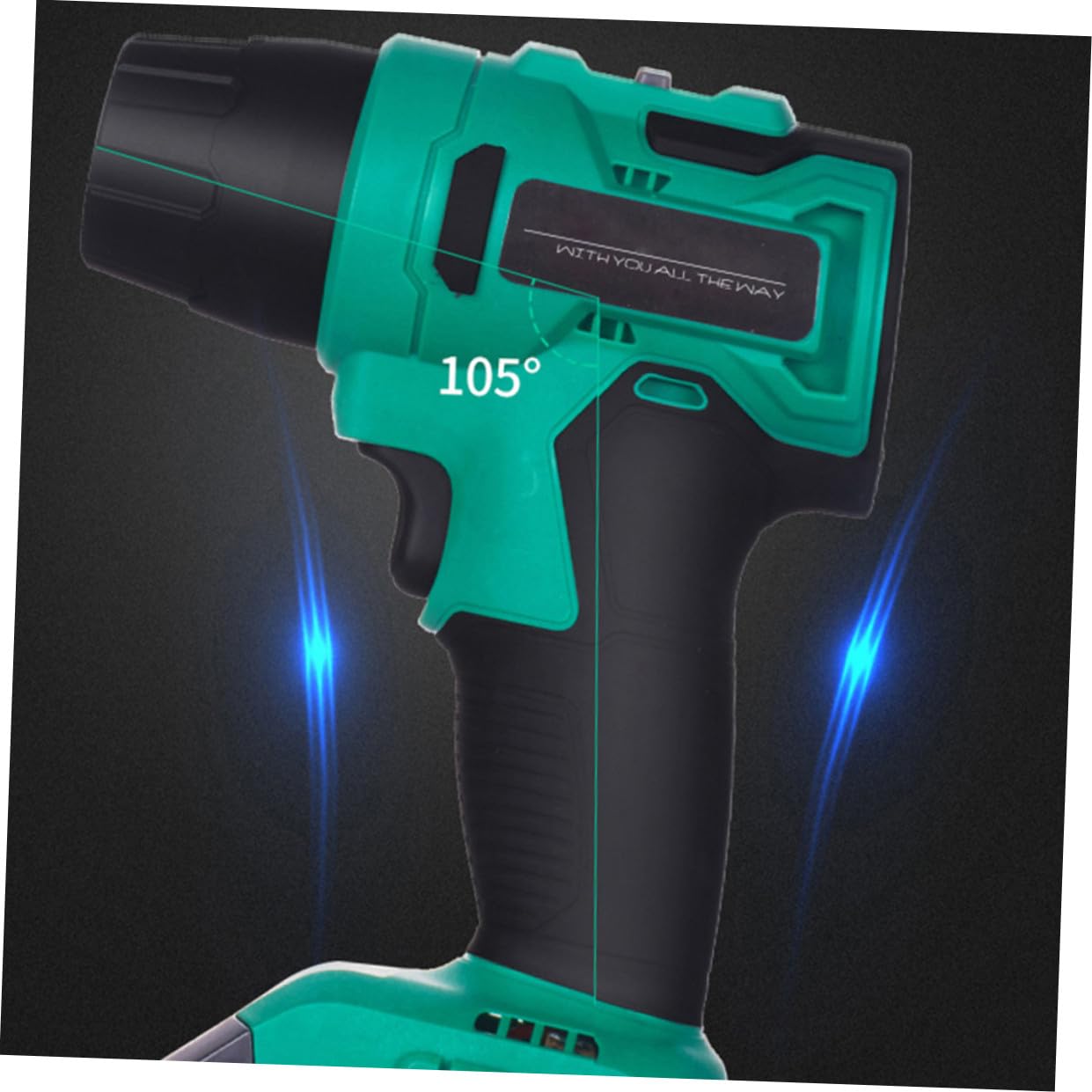 Cabilock Inflador Portátil para Coche Inalámbrico Pantalla Digital Verde | Cuerpo Abs, Agarre Cómodo y Diseño Ergonómico, bajo Consumo Medición Inteligente
