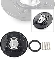 Vista 2 de GZYF 1 unids plata Keyless Twist off combustible tanque tanque cubierta para Kawasaki Ninja 400 650 Z900 Versys 1000
