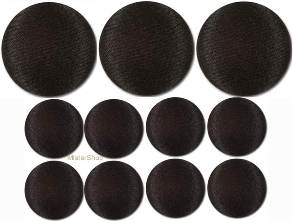 MisterShop® Brand Deluxe Black Tuxedo Suit Buttons 11 Piece Set- Made in USA - Image 2