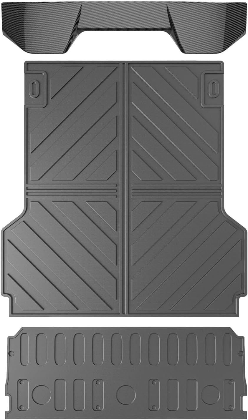 Truck Bed Mat Compatible with 22-25 Maverick Rear Spoiler Truck Liner Tailgate Mat Cargo Liner Replacement for 2022-2025 Ford Maverick Accessories