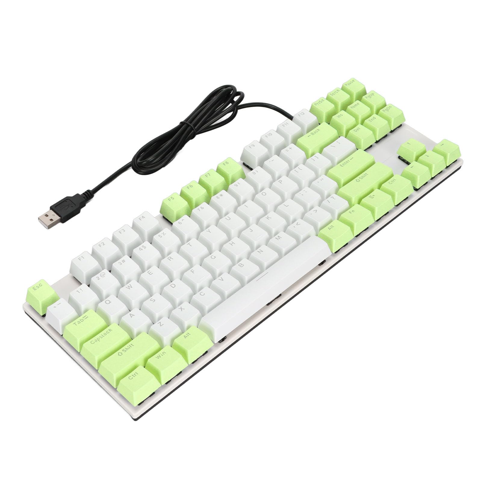 Cocoarm Teclado Mecánico 87 Teclas, Interruptor Azul, Retroiluminación